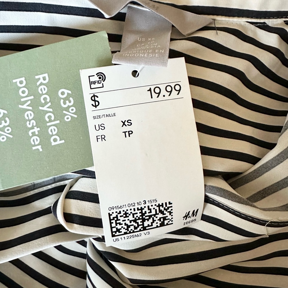 H&M conscious striped shirt - Picture 3 of 5